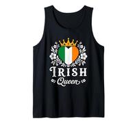 Irish Queen Ireland Flag Proud Irish Woman Camiseta sin Mangas