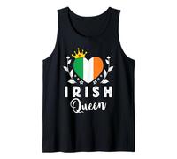 Irish Queen Ireland Flag Proud Irish Woman Camiseta sin Mangas