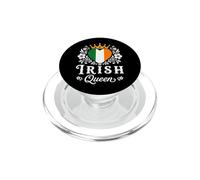 Irish Queen Ireland Flag Proud Irish Woman PopSockets PopGrip para MagSafe