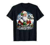 Irish Santa te desea una camiseta de Feliz Navidad Camiseta