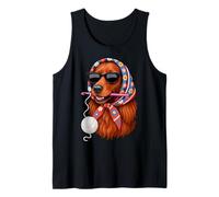 Irish Setter Dog Granny Square Crochet Yarn Crochet Lover Camiseta sin Mangas
