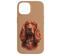 Irish Setter Realistic Dog Portrait Art for Dog Lovers Carcasa para iPhone 14