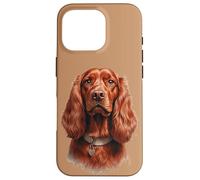 Irish Setter Realistic Dog Portrait Art for Dog Lovers Carcasa para iPhone 16 Pro