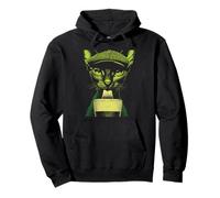 Irish Sphynx Gato Cerveza Bebiendo Humor Día de San Patricio Gatito Sudadera con Capucha