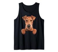 Irish Terrier Divertido Peeking Pocket Daredevil Dog Lover Camiseta sin Mangas