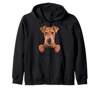 Irish Terrier Divertido Peeking Pocket Daredevil Dog Lover Sudadera con Capucha