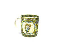 Irish Weave Ceramic Mug Collection With Harp Ring Print