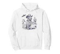 Irish Wolfhound Cowboy UFO Dog Lover Sudadera con Capucha