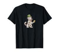 Irish Wolfhound Leprechaun Irlanda - Funny Dog Mom Dad Camiseta
