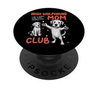 Irish Wolfhound Mom Club Dog Mom Mamá Día de la Madre PopSockets PopGrip Adhesivo