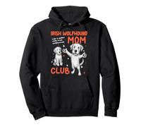Irish Wolfhound Mom Club Dog Mom Mamá Día de la Madre Sudadera con Capucha