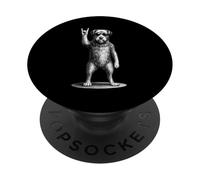 Irish Wolfhound, música Rock, Retro, Vintage, Amante de los Perros PopSockets PopGrip Adhesivo