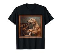 Irish Wolfhound Piano Dog Camiseta