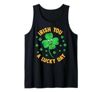 Irish You A Lucky Day Funny Shamrock Día de San Patricio Camiseta sin Mangas