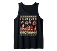 Irish You A Merry Christmas Feo Camiseta sin Mangas