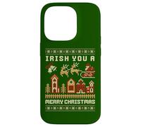 Irish You A Merry Christmas Feo Carcasa para iPhone 14 Pro