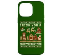 Irish You A Merry Christmas Feo Carcasa para iPhone 14 Pro MAX