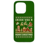 Irish You A Merry Christmas Feo Carcasa para iPhone 15 Pro