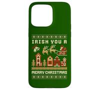 Irish You A Merry Christmas Feo Carcasa para iPhone 15 Pro MAX