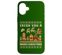 Irish You A Merry Christmas Feo Carcasa para iPhone 16 Plus
