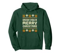 Irish You Feliz Navidad Sudadera con Capucha