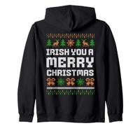 Irish You Feliz Navidad Sudadera con Capucha