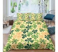 IrishFolkArtStyle Funda de Edredón Microfibra 3 Piezas Compuesto Impresión 3D Cierre de IrishFolkArtStyle Funda Edredon Fundas de Almohada Antialérgica Transpirable for niños King（220x240cm）