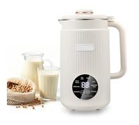 Irishom Máquina automática de leche de almendras para leche vegetal casera, avena, soja, bebidas sin lácteos, función de mantenimiento del calor de 8 horas y autolimpieza (blanco)