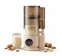 Irishom Máquina de leche de nuez 1,5 L con 12 hojas de acero inoxidable, máquina automática de leche de soja para jugo de soja, almendra, avena, arroz, batido, alimentos para (enchufe UE 220V)