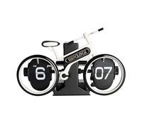 Irishom Reloj plegable de escritorio para bicicleta, decoración vintage, reloj de mesa digital mecánico, vuelta lateral para bicicleta, funciona con pilas, reloj pequeño, idea de regalo, cosas