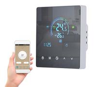 Irishom Termostato WiFi para calefacción eléctrica,Inteligente programable semanalmente, Pantalla LCD/Control de App/Control de Voz,Compatible con Google Home/Alexa