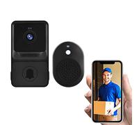 Irishom Timbre de Seguridad Inteligente Visual de Alta resolución de 480P, Timbre de vídeo inalámbrico con visión Nocturna por Infrarrojos, monitoreo de Audio bidireccional en Tiempo Real