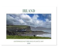Irland - Unterwegs auf dem Wild Altantic Way (Tischkalender 2026 DIN A5 quer), CALVENDO Monatskalender: Dieser Kalender nimmt dich Monat für Monat mit ... der Welt - den Wild Atlantic Way.