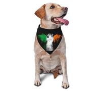 Irlanda Bandera Irlandesa Primavera Perro pañuelos niño Granel Cachorro pañuelo Ajustable Suave triángulo Baberos Accesorios para Perros pequeños medianos Grandes Gatos Blanco