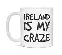 Irlanda Es Mi Locura Tazas De Cerámica Con Asa Tazas De Desayuno Elegante Taza De Café Para Cappuccino Cacao Leche Espresso 330Ml