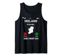 Irlanda está llamando a Diseño de vacaciones irlandesas Camiseta sin Mangas