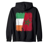 Irlanda Marruecos Media Bandera Irlandesa Marroquí Heritage Jersey Sudadera con Capucha