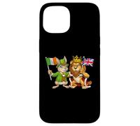 Irlanda UK Bandera Raíces Irlandesas Británicas San Patricio Carcasa para iPhone 15