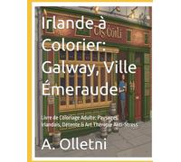 Irlande à Colorier: Galway, Ville Émeraude: Livre de Coloriage Adulte: Paysages Irlandais, Détente & Art Thérapie Anti-Stress