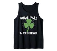 Irlandés Yo era una Pelirroja Trébol de trébol del día de Camiseta sin Mangas