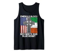Irlandesa Esmeralda Isla Orgullo Americano para Hombres y Mujeres Camiseta sin Mangas
