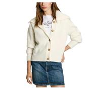 Pepe Jeans Irma Suéter Cárdigan, Blanco (Mousse White), L para Mujer
