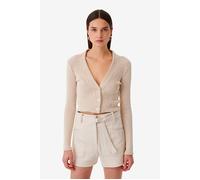 IRO Paris Giusta Taupe/ecru Talla: L | Cárdigan Outlet | Mujer | Negro