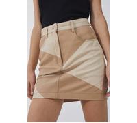 IRO Paris Kringa Leather Skirt In Beige Talla: XS | Faldas de Cuero Outlet | Mujer | Marrón