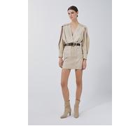 IRO Paris Skala Leather Dress In Beige Talla: S | Vestidos de cuero Outlet | Mujer | Marrón