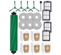 iRobacc 21 Piezas de Accesorios para iRobot Roomba Plus 405/505 Combo Robot Aspiradora: 1 Cepillo Principal, 4 Cepillos Laterales, 4 Filtros HEPA, 5 Bolsas de Aspiradora, 6 Toallitas, 1 Cepillo