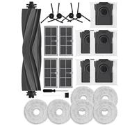 iRobacc 22 accesorios para robot aspirador Dreame X40 Ultra/L40 Ultra /X40 Master/Mova P50 Pro Ultra/Mova P10 Pro Ultra,5 bolsas de carbón activo, 4 filtros HEPA de carbón activo