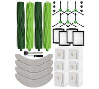 iRobacc Paquete de 26 Piezas de Repuesto Accesorios Compatibles con iRobot Roomba Combo j7/j7+/j9/j9+/10 MAX 4 cepillos principales 6 cepillos laterales 6 bolsas para polvo 4 filtros HEPA 4 mopas