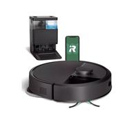 iRobot Roomba Plus 405 Combo con Base AutoWash multifunción y autolimpiable, Lavado y Secado mopas DualClean elevables, Clearview LiDAR, 75 días de autovaciado, Doble fregado con SmartScrub, App