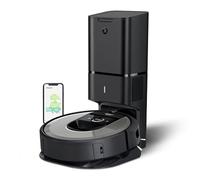 iRobot i7556, Robot aspirador Wi-Fi, Autovaciado, Succión x 10, Memoriza, Mapea y se Adapta a tu Hogar, Limpieza por Habitaciones, Depósito Lavable, Mascotas, Robot más base de limpieza, Tamaño Único